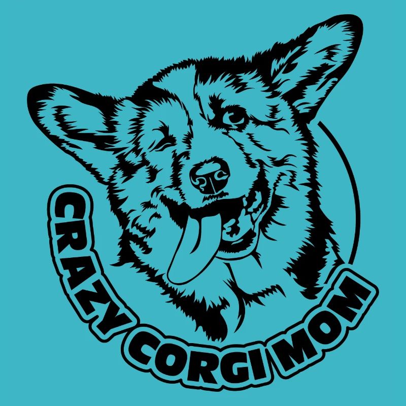 CRAZY CORGI MOM funny Corgi Wilsigns