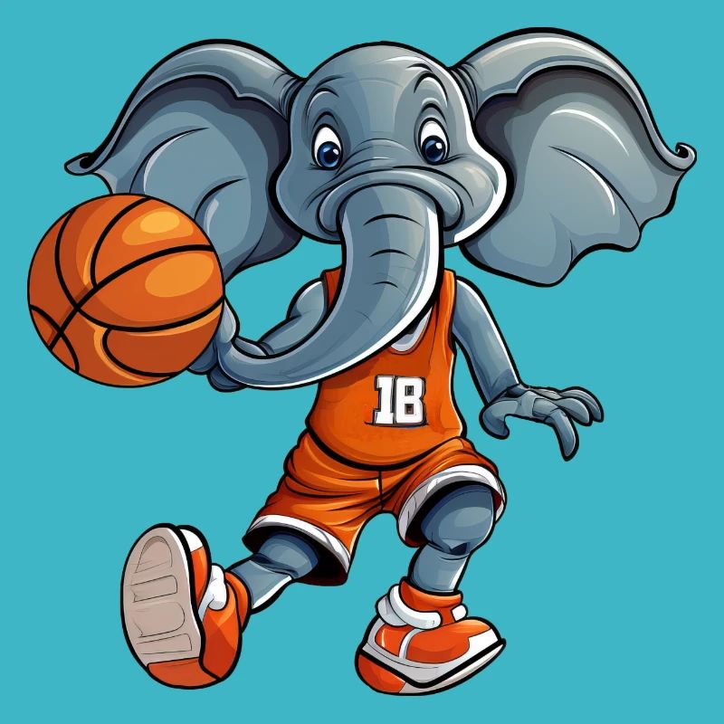 Basket-ball éléphant