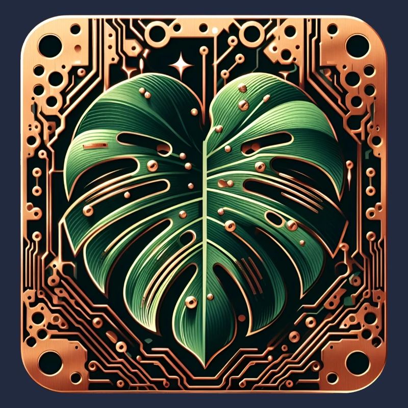 Conception de circuits imprimés Cybernetic Monstera