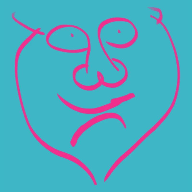 Abstrakte Ambivalenz in Gesichtsform