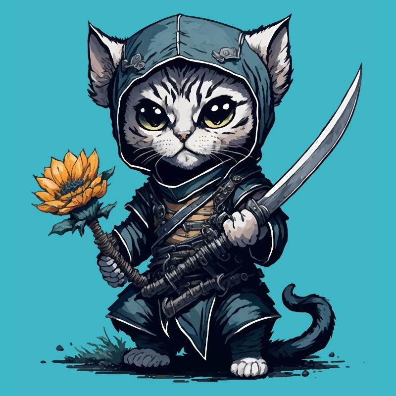 Die Ninja-Katze
