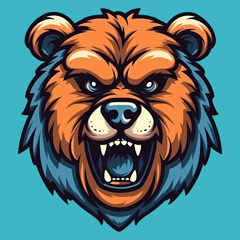 Blue-brown bear