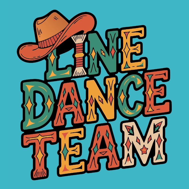 Line Dance Group Team Family Dancing