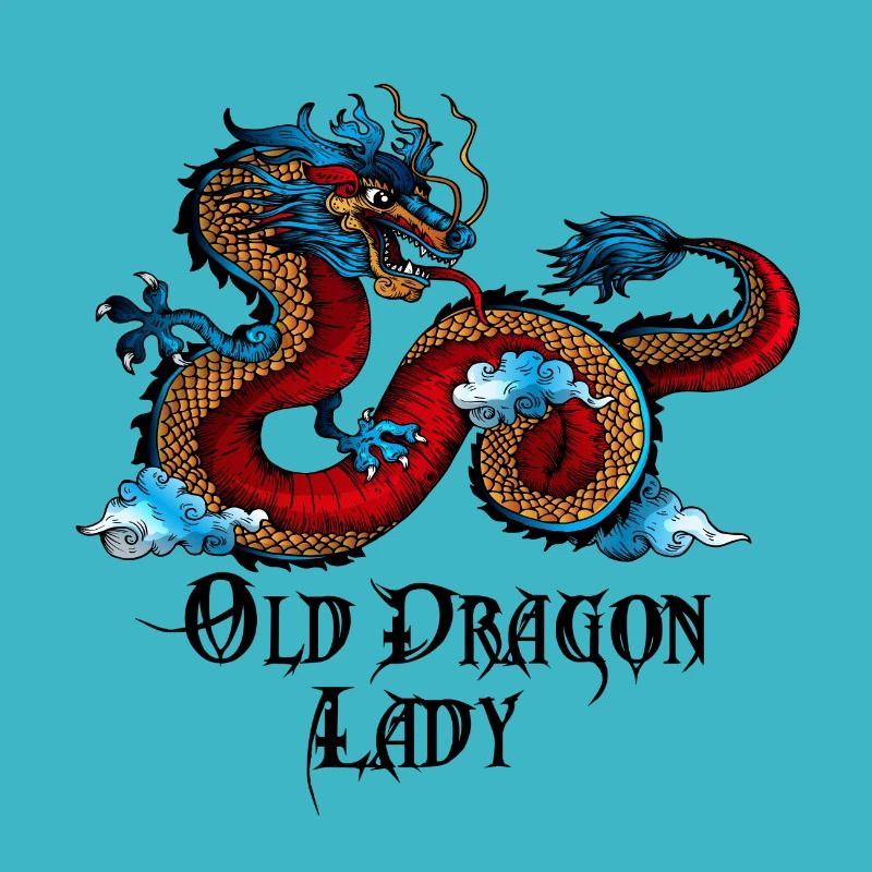 Drache,Dragon Lady,Shirt Geschenk Fantasy Drachen
