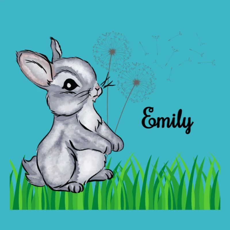 Nom Coupe Enfants Lapin Nom Cadeau Emily