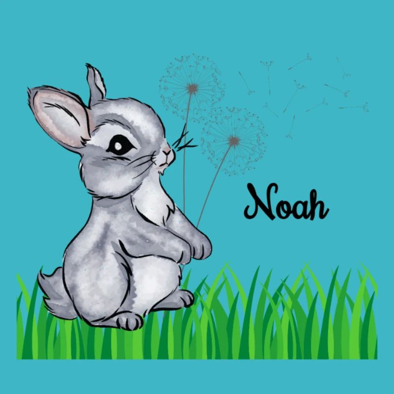 Nom Coupe Enfants Lapin Nom Cadeau Noah