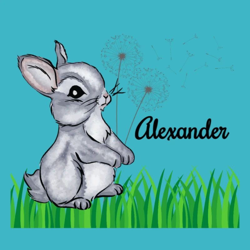 Hase Name Geschenk Alexander