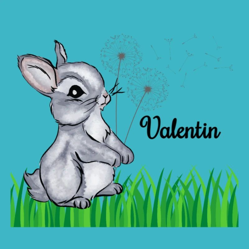 Hase Name Geschenk Valentin