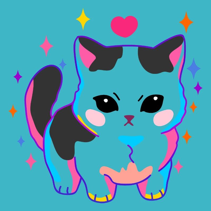 Düstere Katze