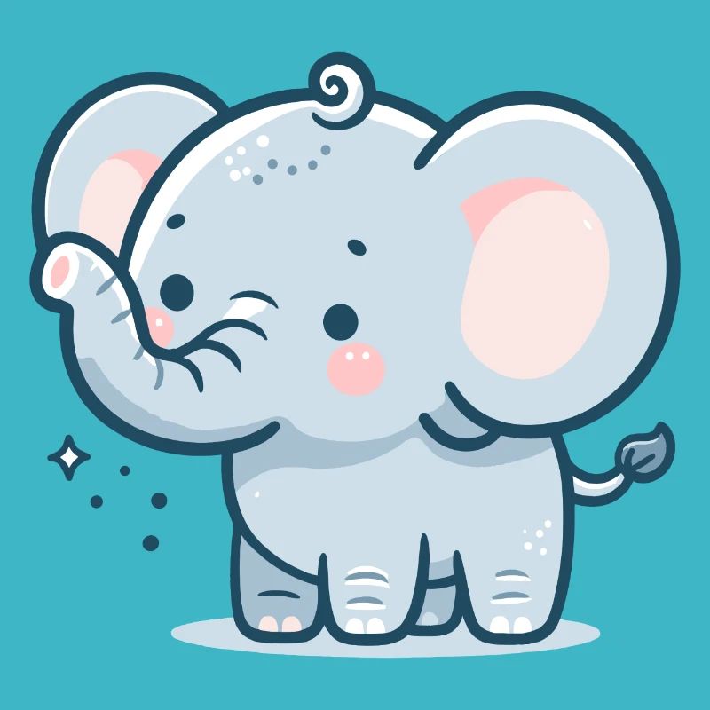 ELEFANT TIER BABY NIEDLICH KLEIN KIND GESCHENKIDEE