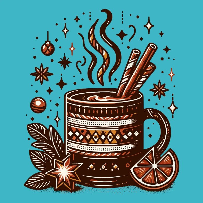 WINTERLICHES HEISSGETRÄNK KAFFEE CAFE TEE RUHEZEIT