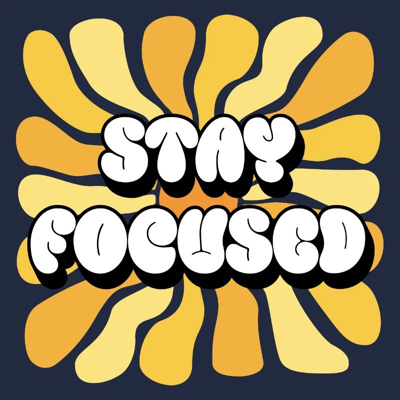 Restez concentré Affirmations positives Tournesol