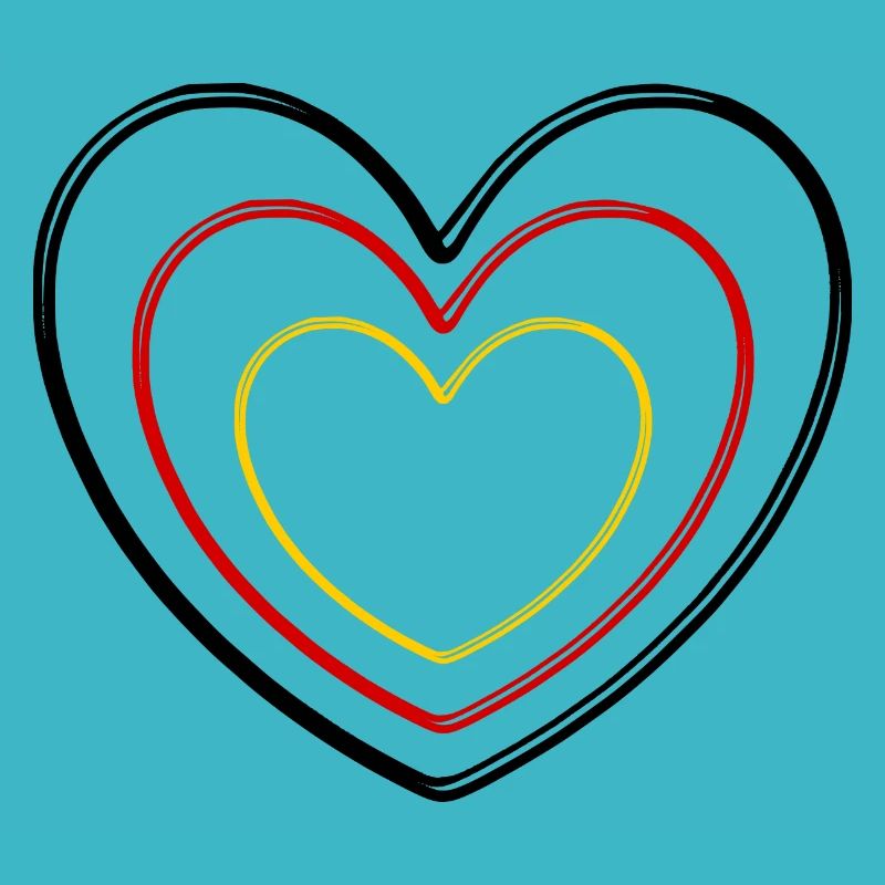 Heart Germany Colors