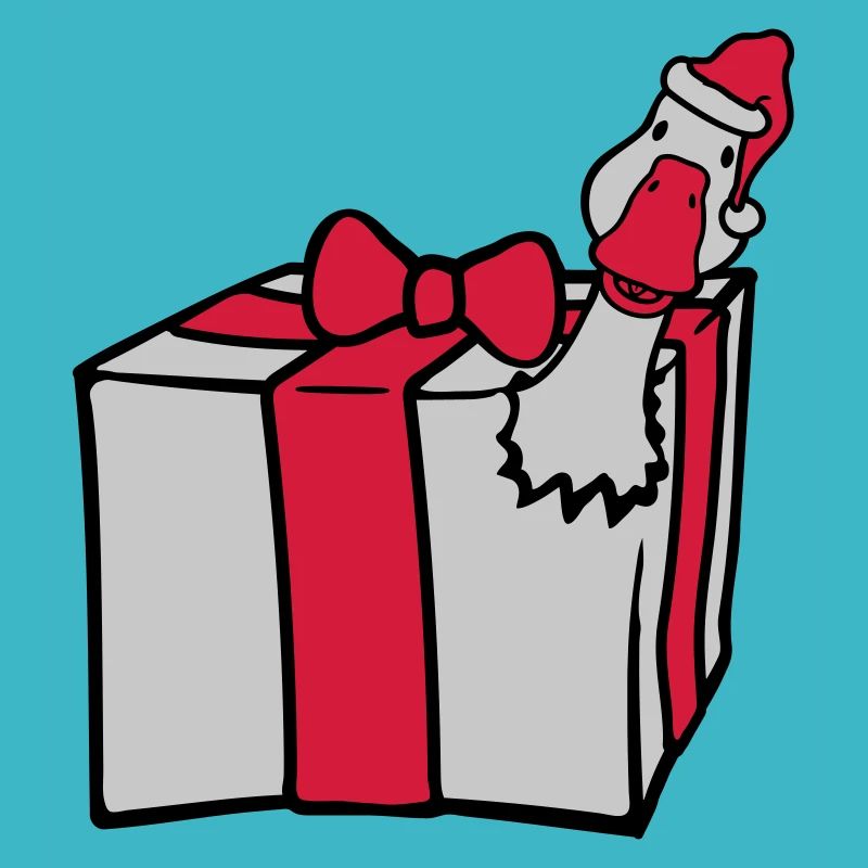 L’oie éclate de cadeau