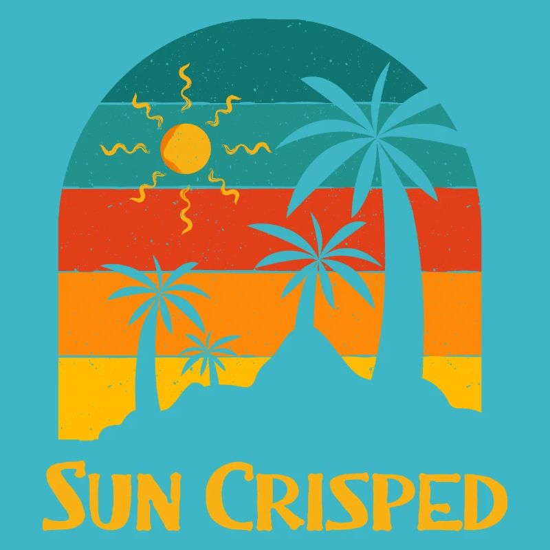 Sun Crisped Beach Été Océan Tropical Vacances