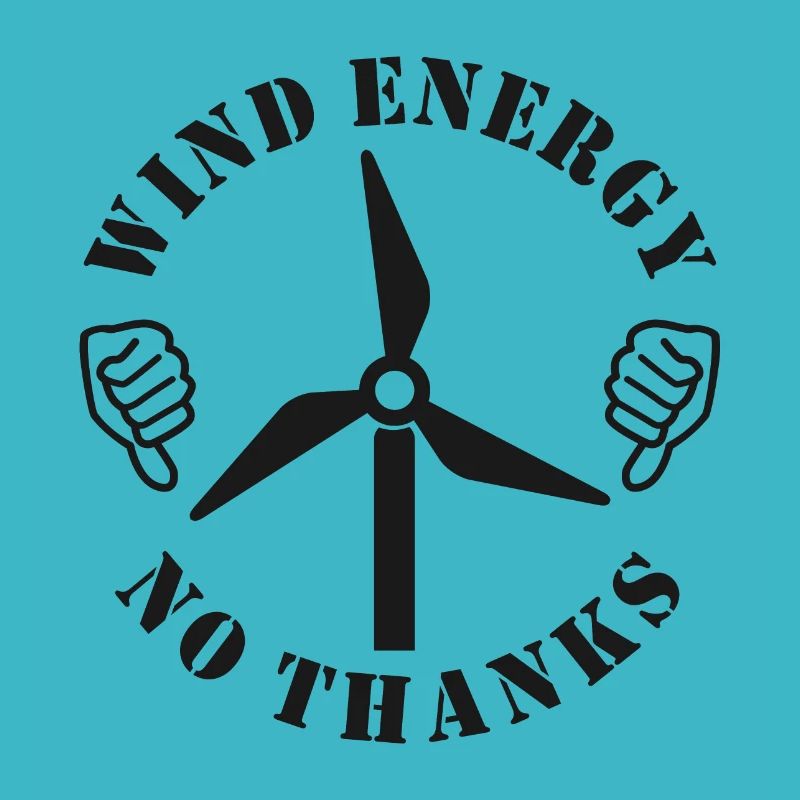 Énergie éolienne Non merci, pouce baissé