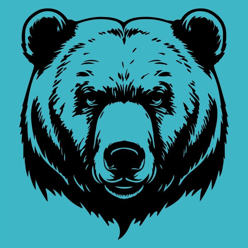 Bär Grizzly Kopf