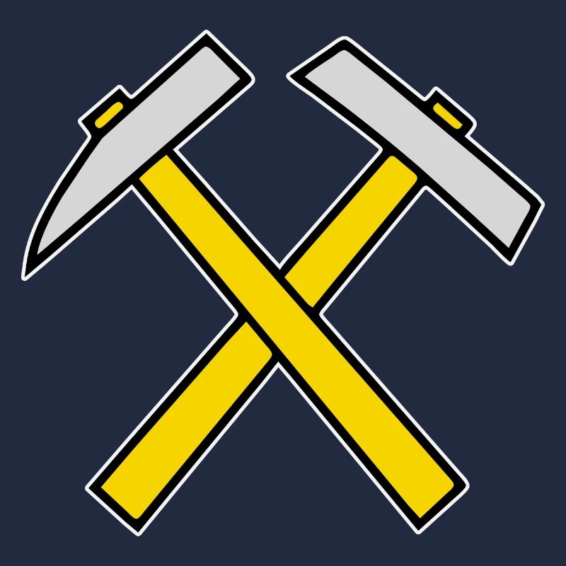 Hammer and pickaxe