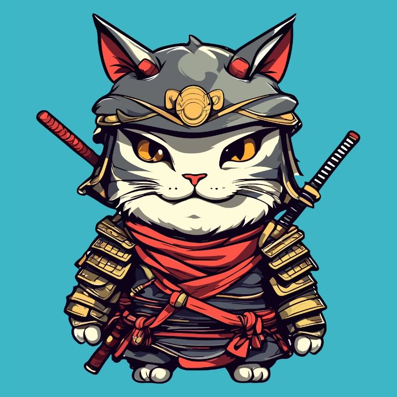 Chat samouraï #10