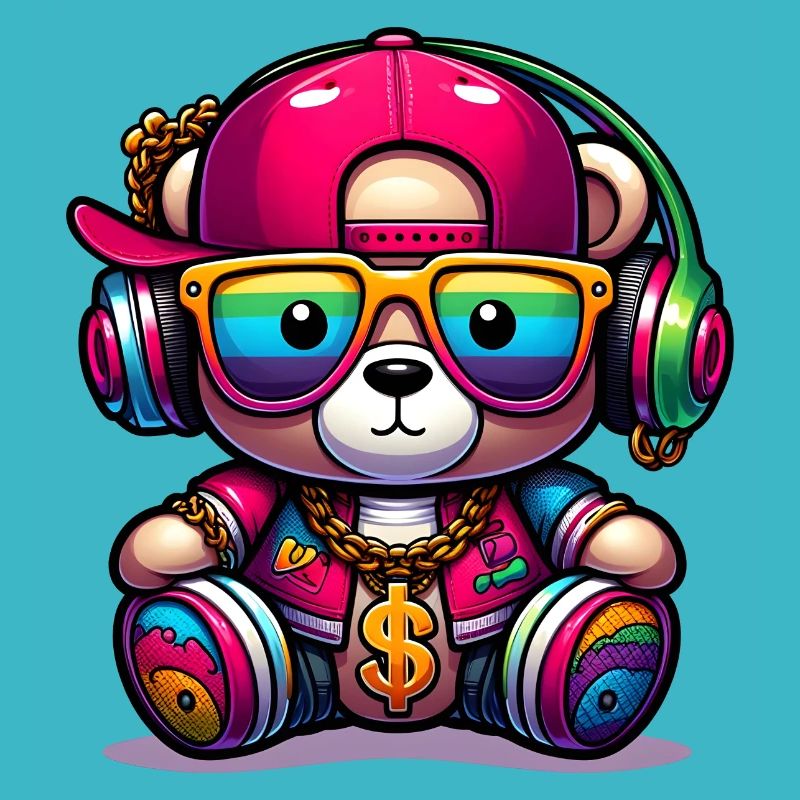 Bunter Teddybär