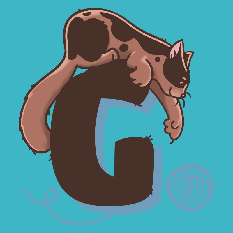 Katze Buchstabe G