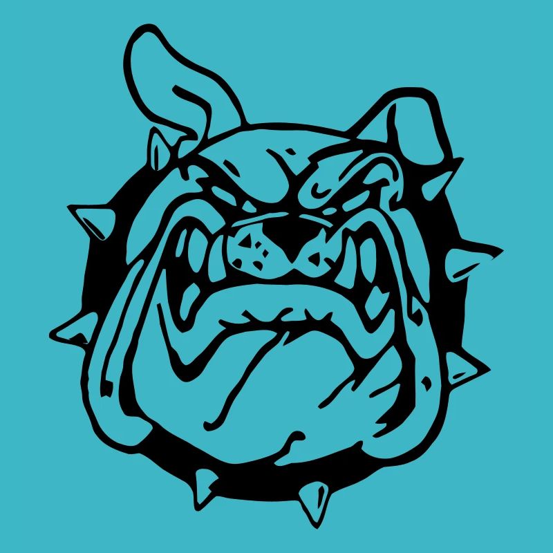 Lächelnde Bulldogge