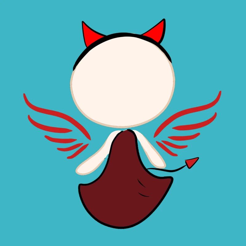 red devil symbol man