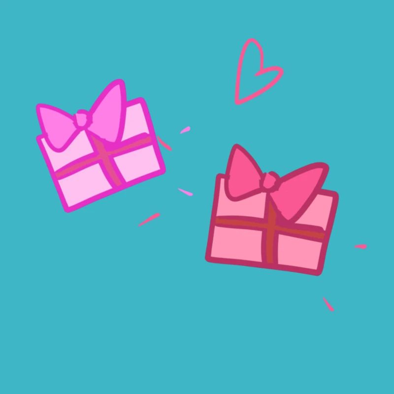 Deux cadeaux symbole forme Noël
