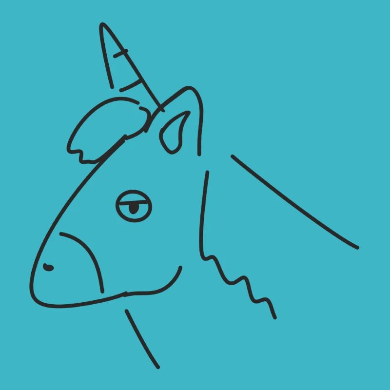 Symbol Einhorn Tier Kopf