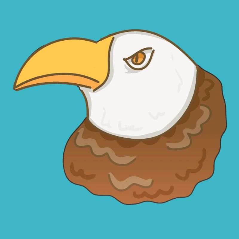 adler vogel tier kopf symbol