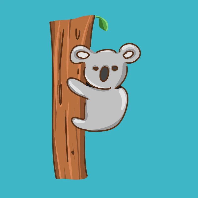 Koala Tier Baum klettern symbol
