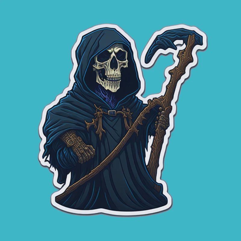 Sensenmann-Totenkopf-Halloween