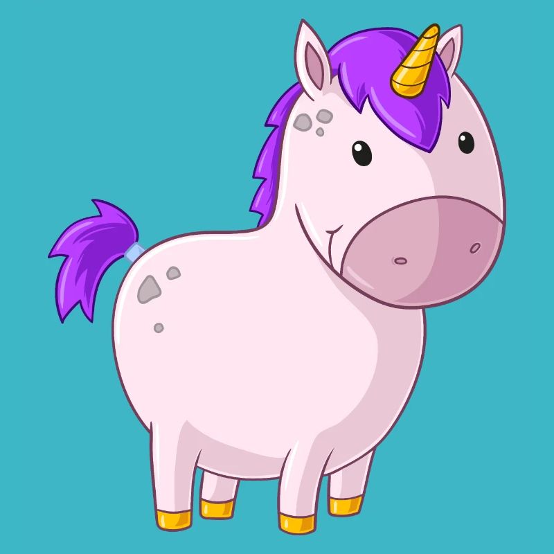 Dickes Comic Einhorn