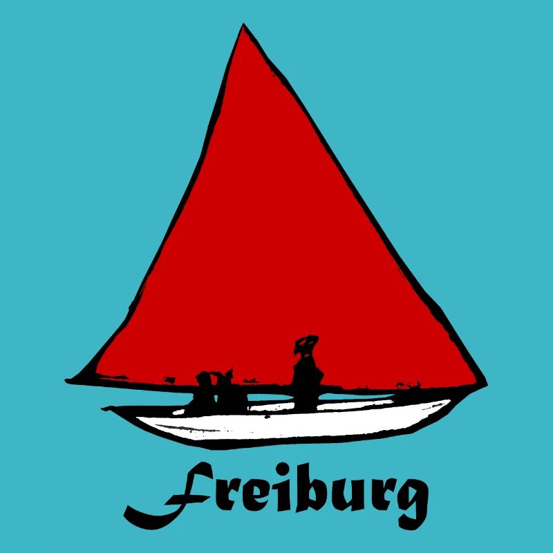 Bächleboot Rot in Freiburg Ernst Ludwig Kirchner