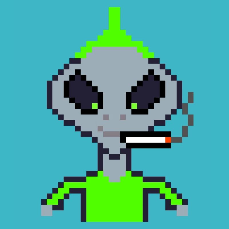 Pixel Alien « Fumer Iro »