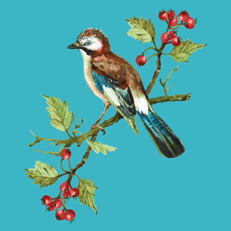 Bunter Vogel
