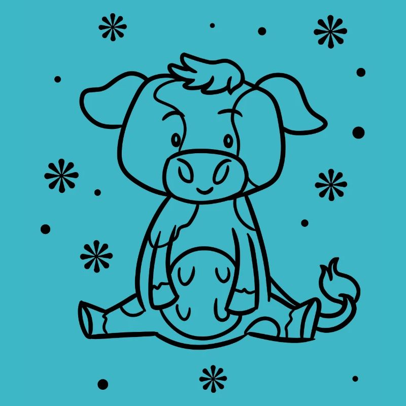 Drôle de bébé vache
