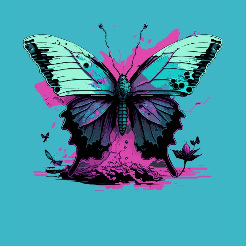 Schmetterling leuchtende Farben