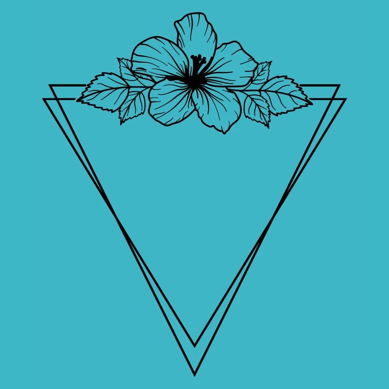 Hibiscus Boho Fleur peinte à la main