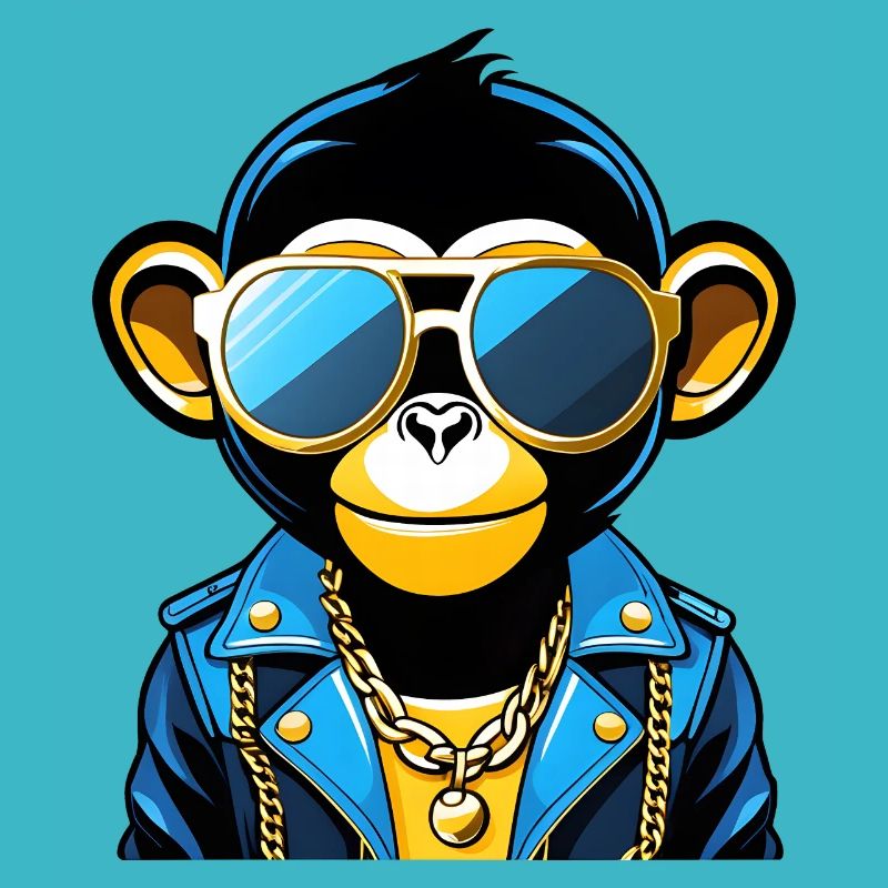 Affe mit Sonnenbrille