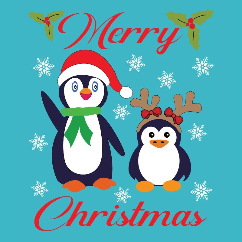 JOYEUX NOËL AVEC LES PINGOUINS DE NOËL