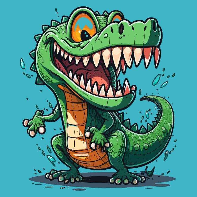 Gator souriant