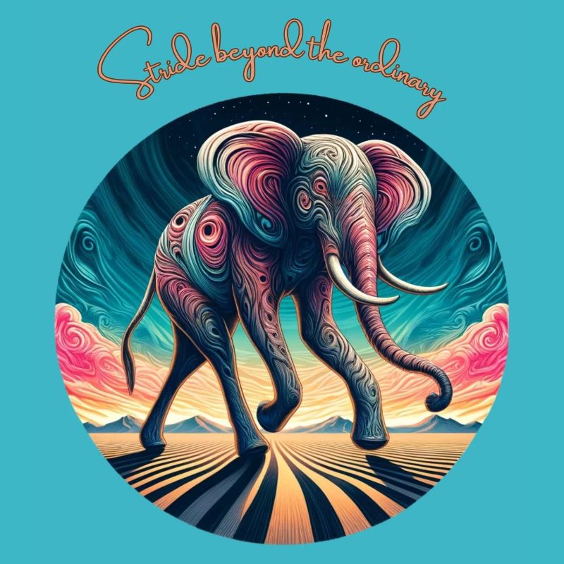 Surreal Desert Elephant