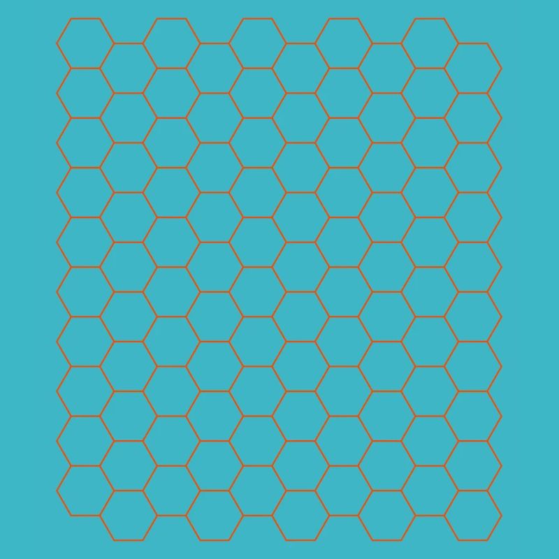Futuristic Hexagon Pattern Design