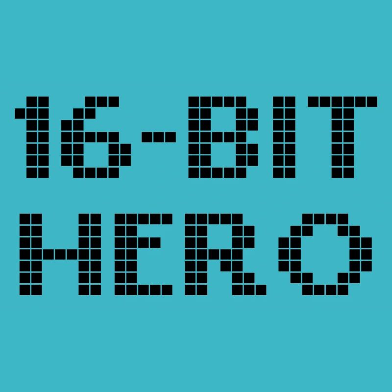 16-Bit Hero - noir