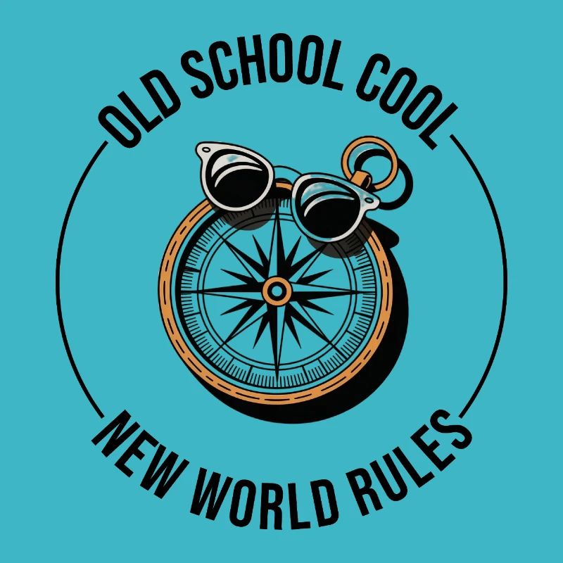 Old School Cool New World Rules Compass
