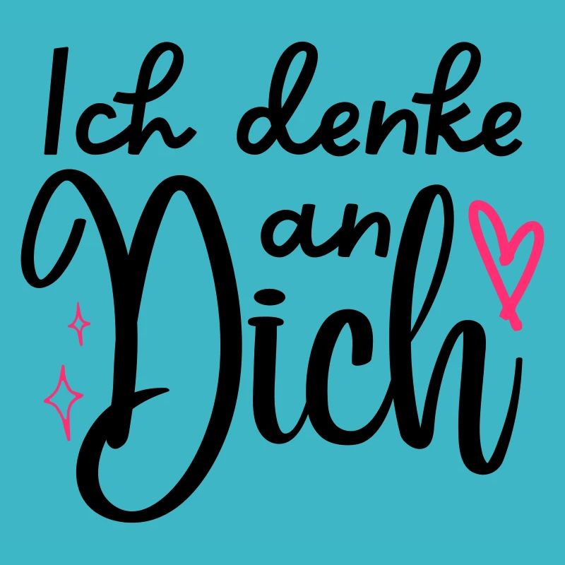"Ich denke an Dich" Motiv,Valentinstagsgeschenk