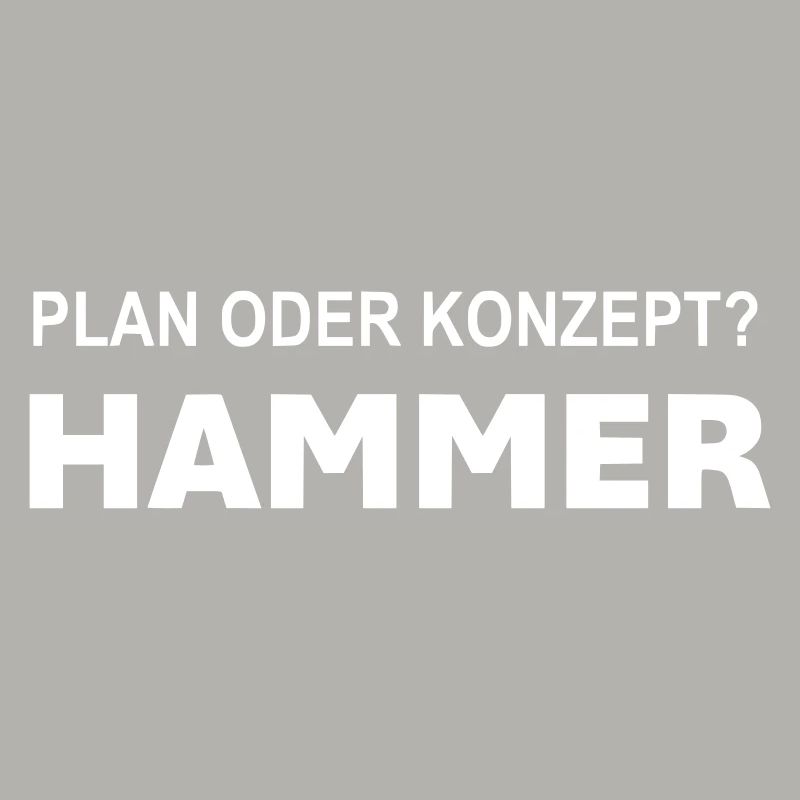 Plan or concept? Hammer!