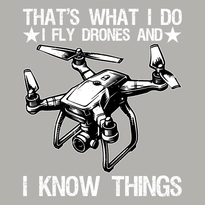 I Fly Drones And I Know Things Funny Drone Pilot 