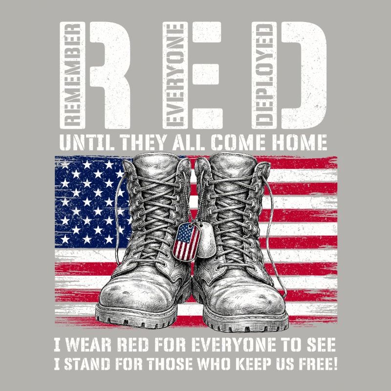 RED Friday Remember Everyone Deployed Home